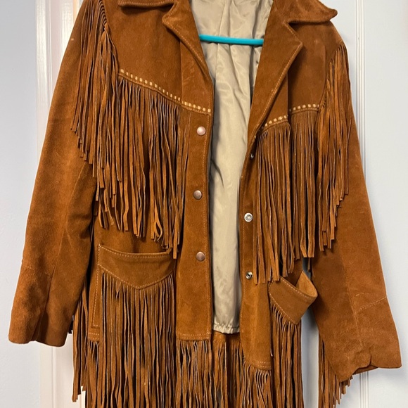 Jackets & Blazers - Vintage suede fringed jacket
